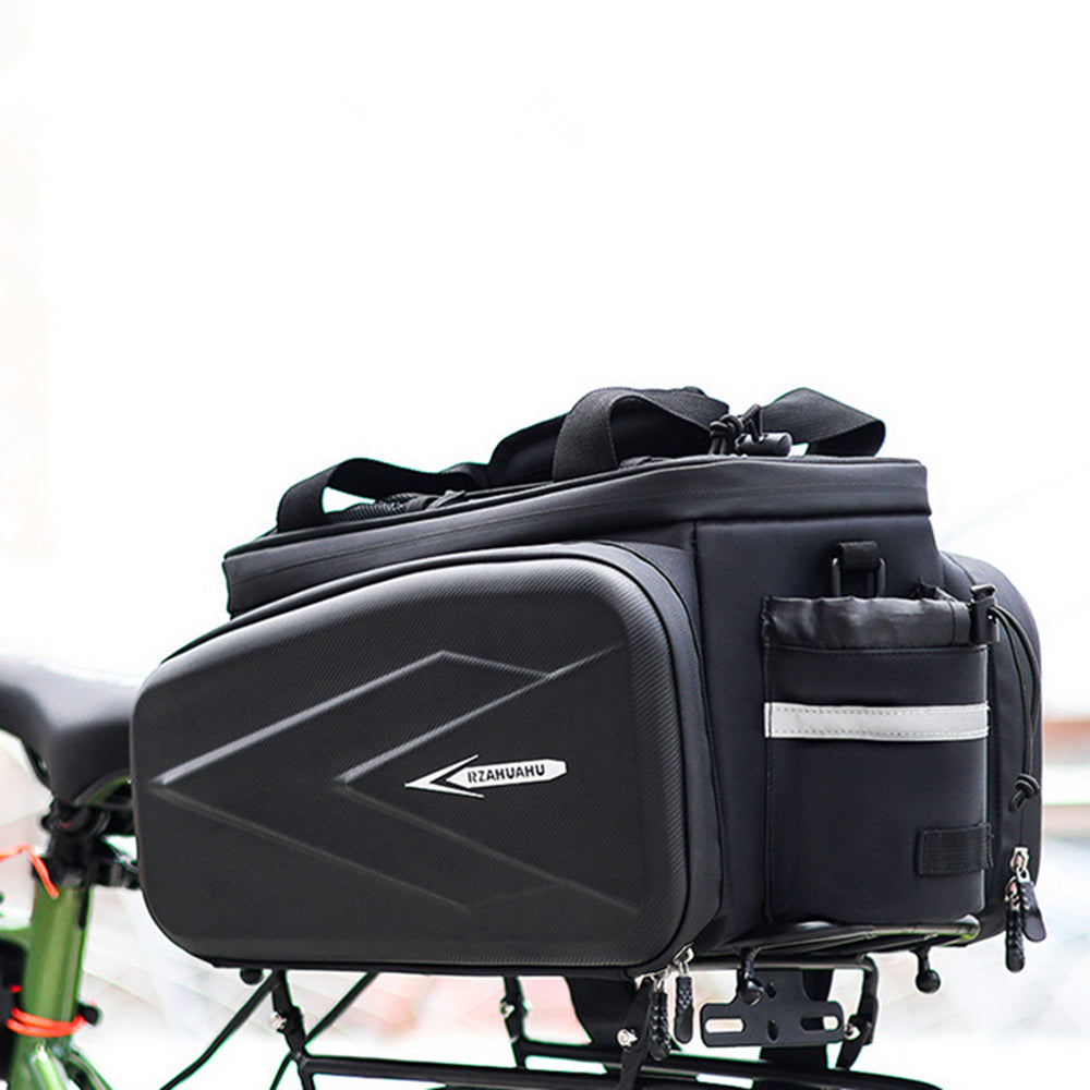 RZAHUAHU YA577 10L Waterproof Water Bottle Holder Bicycle Rear Rack Hard Shell Insulated Bag