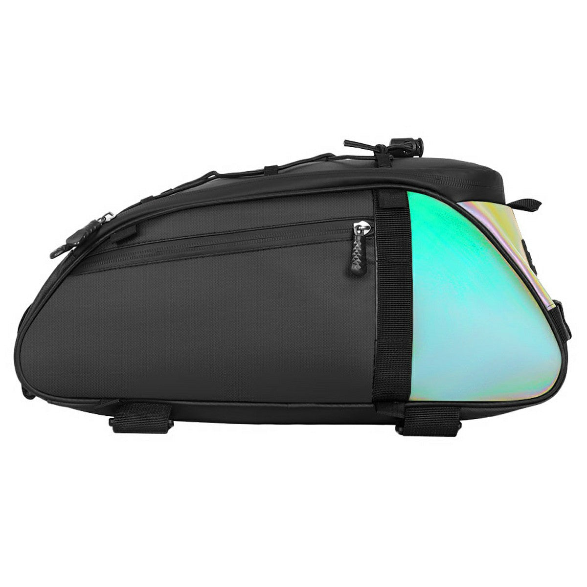 YA594 Polyester+PU Leather Bicycle Rear Rack Storage Bag Waterproof Bike Tail Pack