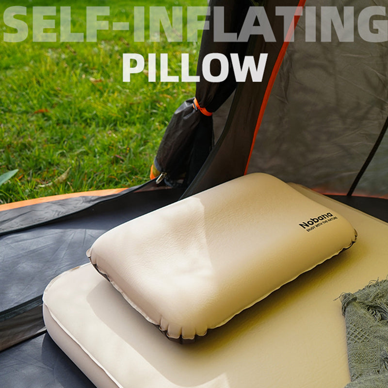 NOBANA Automatic Inflation Pillow Outdoor Camping Travel Head Cushion