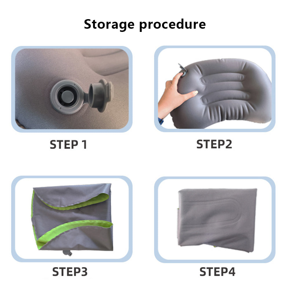 GM-SIP10 Inflatable Camping Pillow Outdoor Cushions Fabric+TPU Travel Pillow