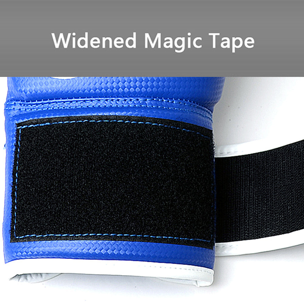 AIBEIJIAN 10oz Wave Pattern Boxing Gloves for Teenager Kickboxing PU Mitts
