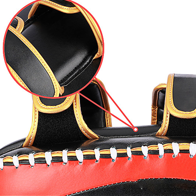 AIBEIJIAN PU Kicking Pad Heavy-Duty Curved Muay Thai Kick Target Training Foot Pad