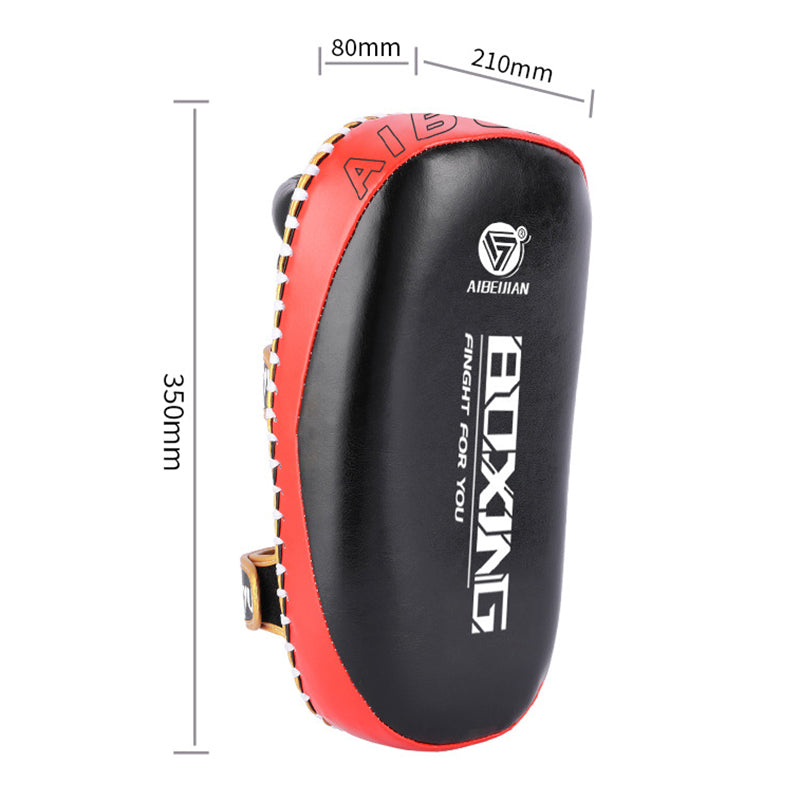 AIBEIJIAN PU Kicking Pad Heavy-Duty Curved Muay Thai Kick Target Training Foot Pad