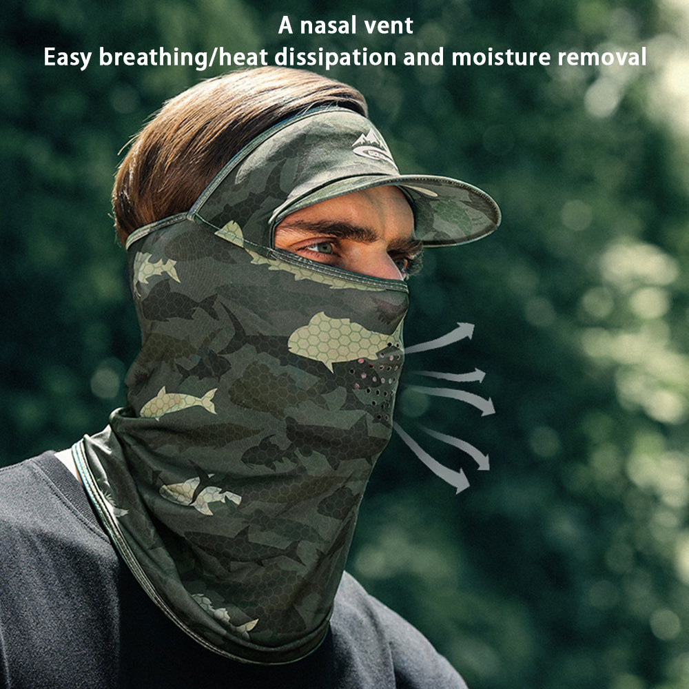 GOLOVEJOY XTJ124 Summer Outdoor Sunproof Cycling Mask Scarf Ice Silk Face Neck Cover