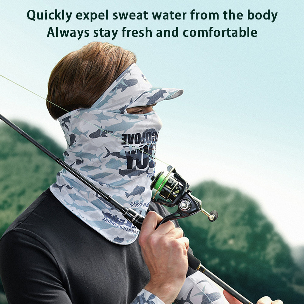 GOLOVEJOY XTJ124 Summer Outdoor Sunproof Cycling Mask Scarf Ice Silk Face Neck Cover