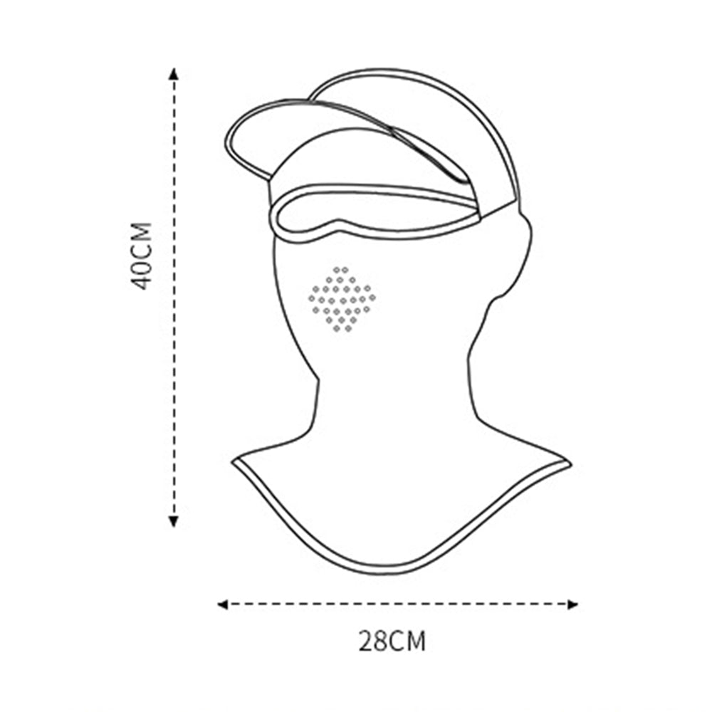 GOLOVEJOY XTJ124 Summer Outdoor Sunproof Cycling Mask Scarf Ice Silk Face Neck Cover