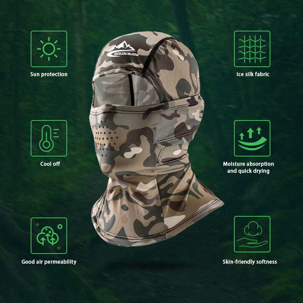 GOLOVEJOY XTJ123 Summer Outdoor Tactical Mask Scarf Breathable Sunproof Face Neck Cover