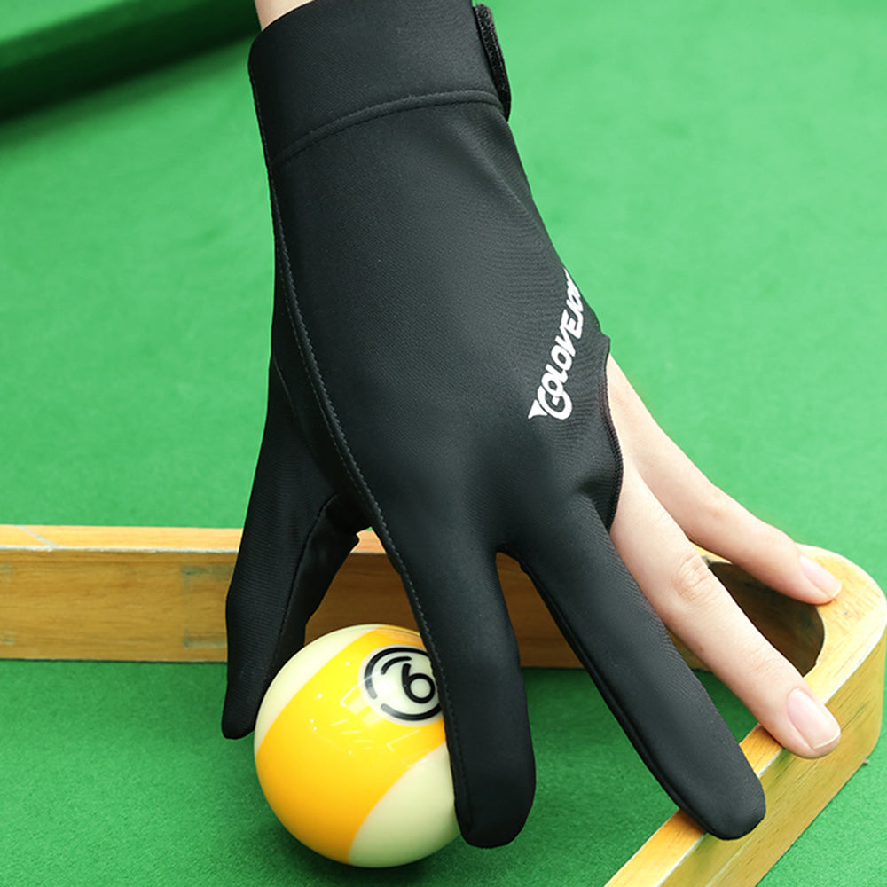 GOLOVEJOY XG67 1Pc 3 Fingers Snooker Billiard Gloves Anti-slip Cue Pool Gloves