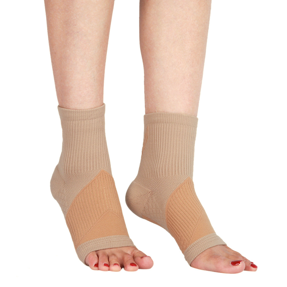 1 Pair Ankle Brace Compression Sleeve Nylon Plantar Fasciitis Pain Relief Foot Socks