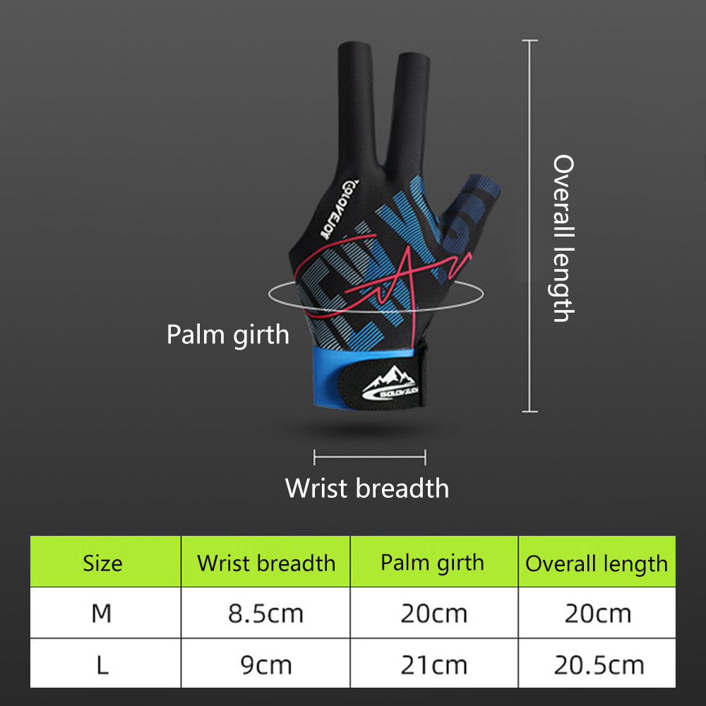 GOLOVEJOY XG77 1Pc Left Hand Billiard Glove Anti-skid Snooker Sport Glove