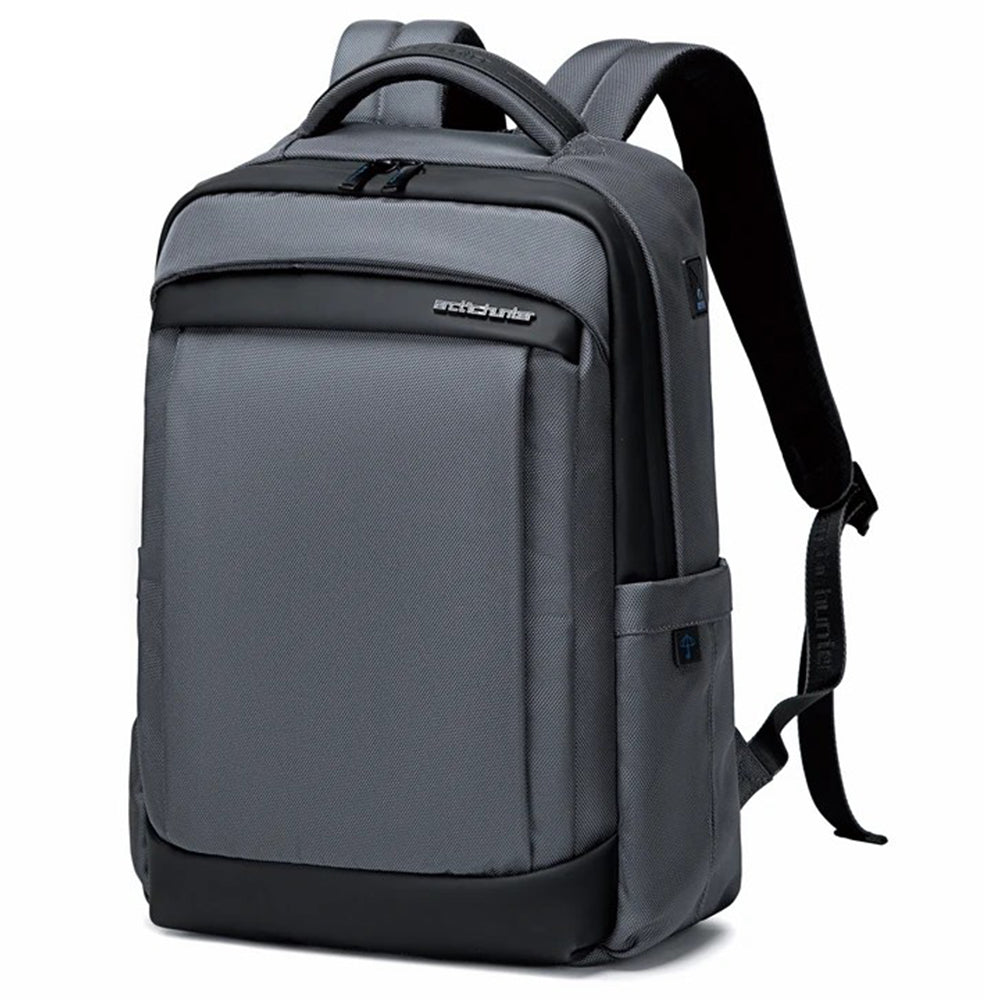 ARCTIC HUNTER B00478 17-Inch Laptop Backpack USB Port Men's Oxford Cloth Travel Bag - Black