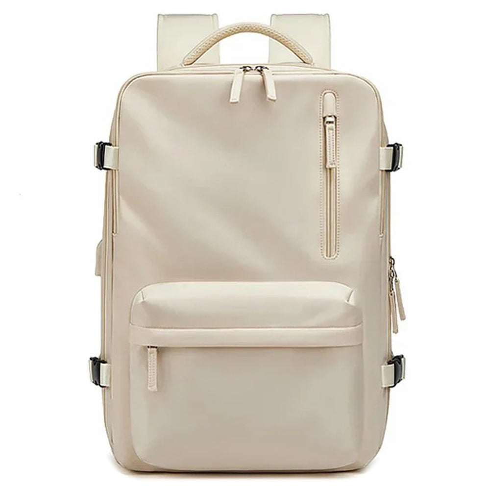 2023 Expandable Carry-On Luggage Travel Backpack Weekender Bag with USB Port - Light Grey