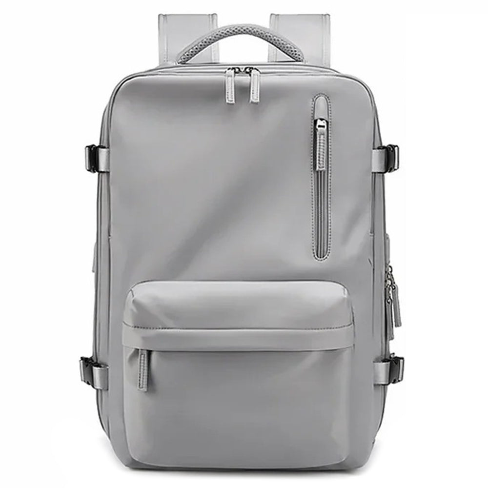 2023 Expandable Carry-On Luggage Travel Backpack Weekender Bag with USB Port - Light Grey