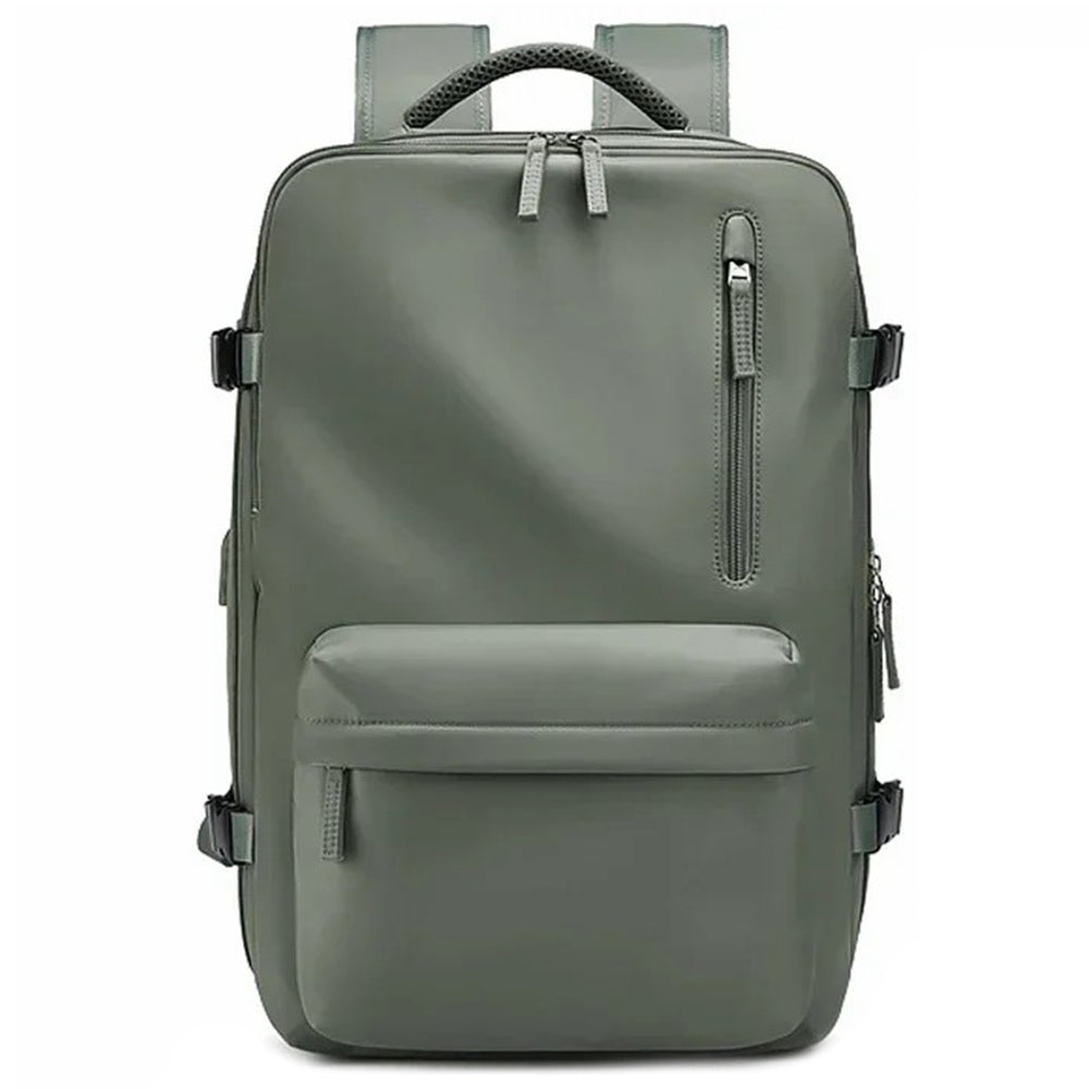 2023 Expandable Carry-On Luggage Travel Backpack Weekender Bag with USB Port - Light Grey