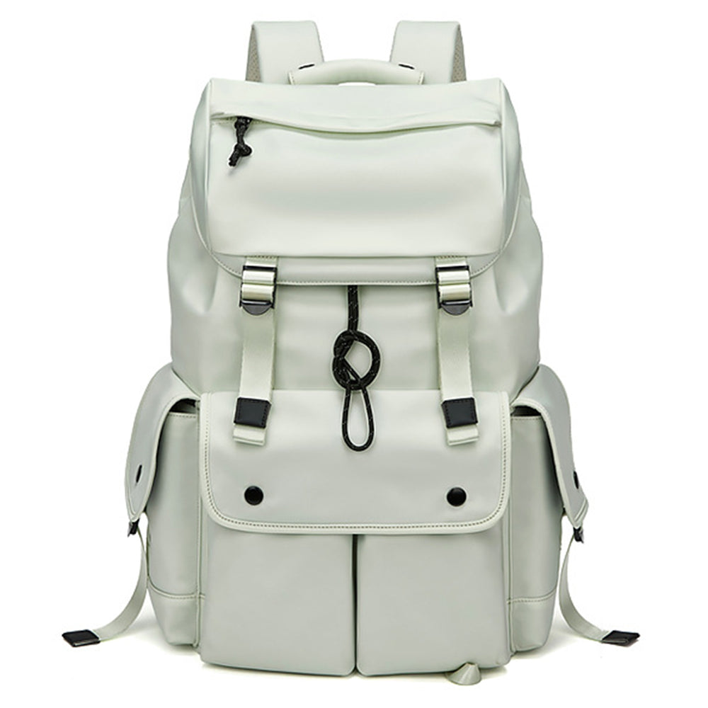 Nylon College Student Book Bag Travel Backpack 16-Inch Laptop Shoulders Bag - Army Green
