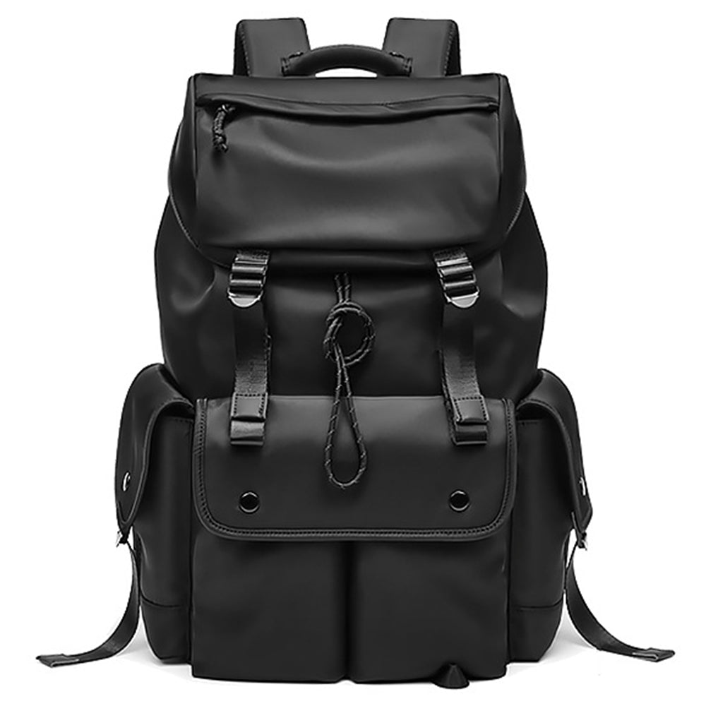 Nylon College Student Book Bag Travel Backpack 16-Inch Laptop Shoulders Bag - Army Green