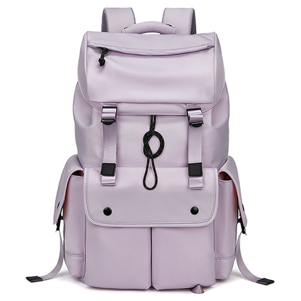 Nylon College Student Book Bag Travel Backpack 16-Inch Laptop Shoulders Bag - Army Green