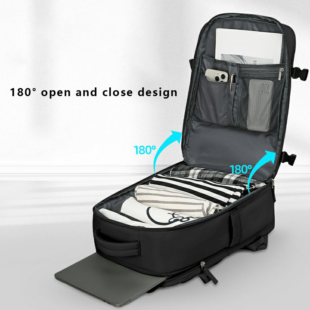 VICTORIATOURIST V7051 Travel Climbing Backpack Laptop Carrying Polyester Daypack - Black