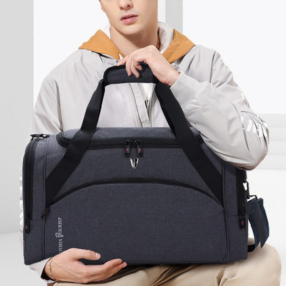 VICTORIATOURIST V7010 Wet and Dry Separation Duffel Bag Nylon Shoulder Bag, Small Version