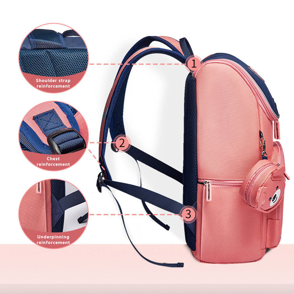 VICTORIATOURIST S8031 Burden-reducing Backpack Oxford Cloth Kids Primary School Student Schoolbag, Large Version