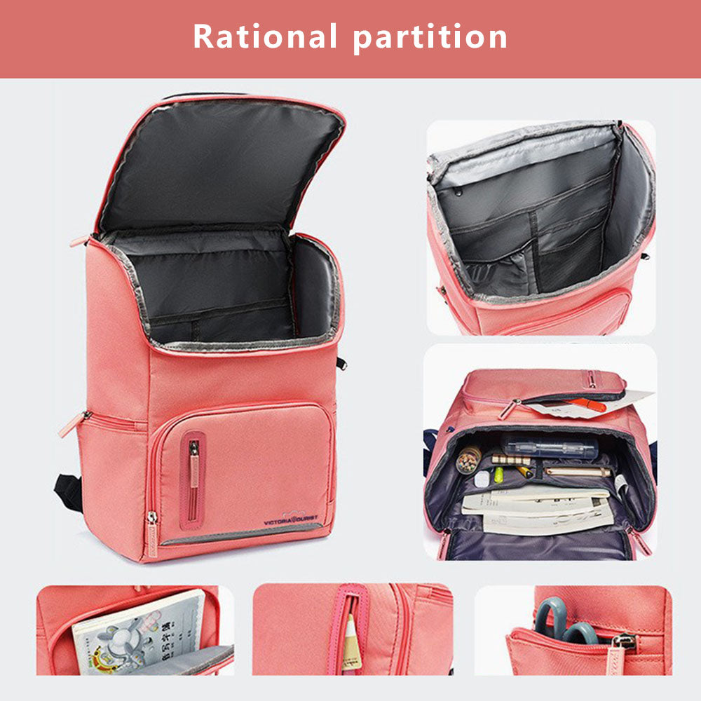 VICTORIATOURIST S8031 Burden-reducing Backpack Oxford Cloth Kids Primary School Student Schoolbag, Large Version