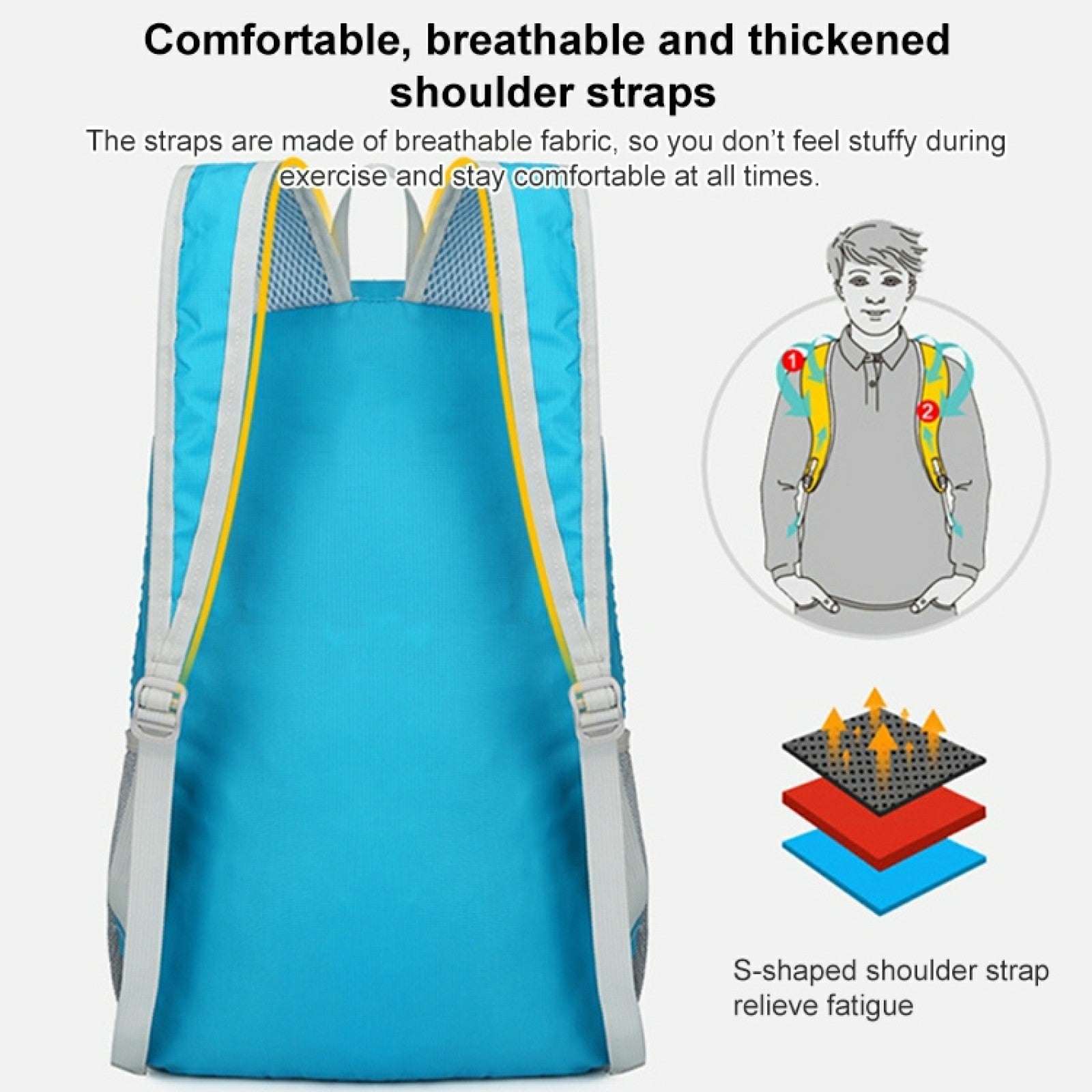 HAWEEL HWL7031 Outdoor Ultra-light Foldable Rucksack Climbing Hiking Waterproof Polyester Backpack