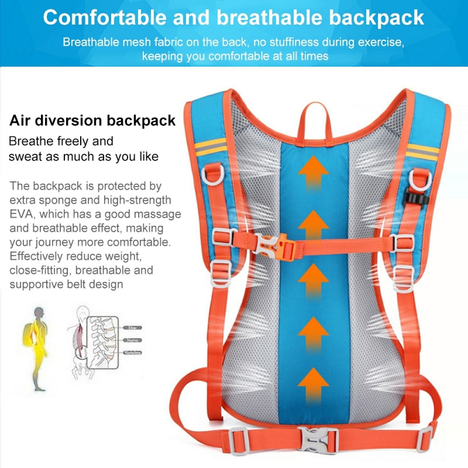 HAWEEL HWL7030 Outdoor Ultra-light Hiking Backpack Oxford Cycling Rucksack Travel Daypack