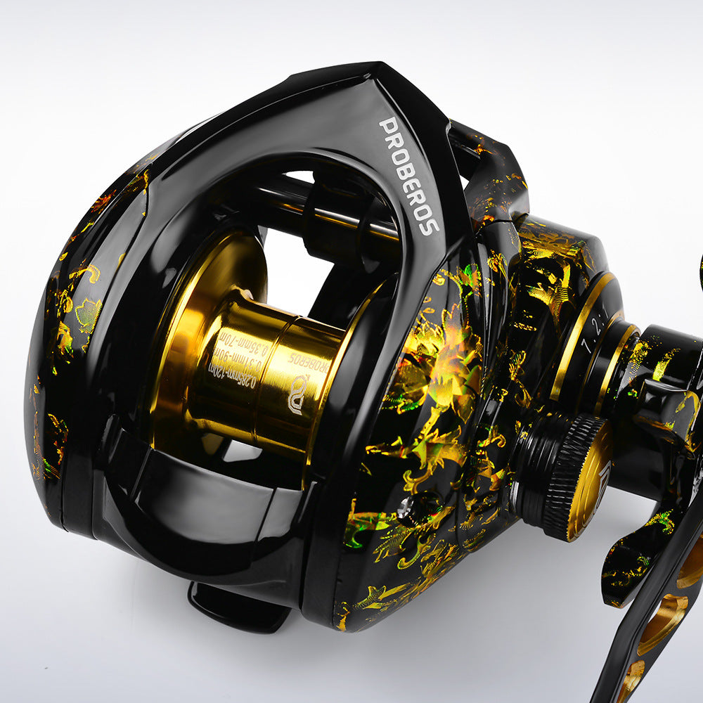 PROBEROS VHA120 7.2:1 High-Speed Baitcasting Reel with Magnetic Brake System, Fishing Reel