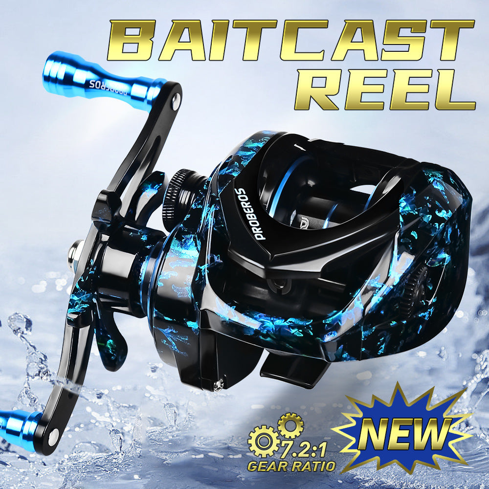 PROBEROS VHB120 Metal Baitcasting Reel 3+1BB Bearing Fishing Reel