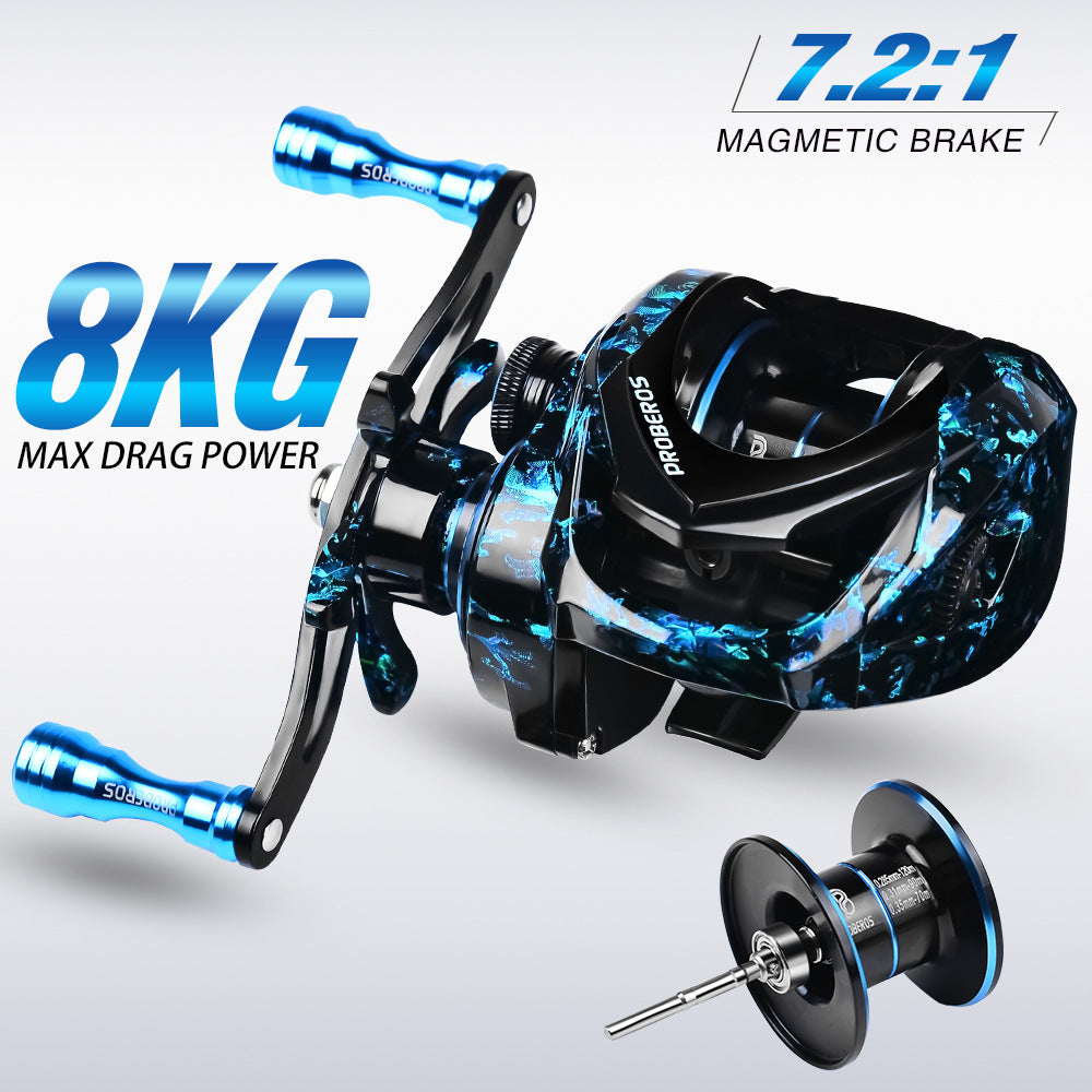 PROBEROS VHB120 Metal Baitcasting Reel 3+1BB Bearing Fishing Reel