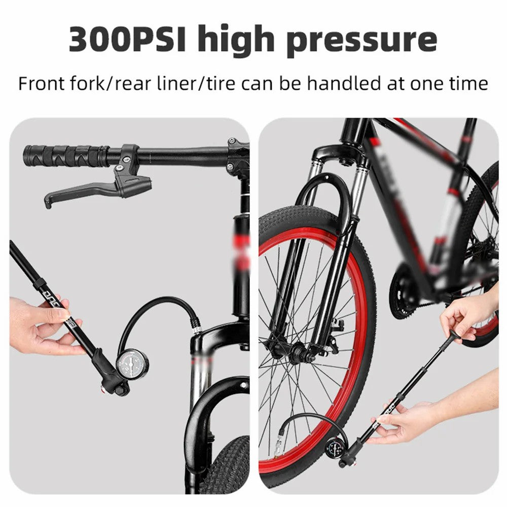 BENGGUO BG-1613 Bicycle Air Pump Portable Bike Tire Inflator