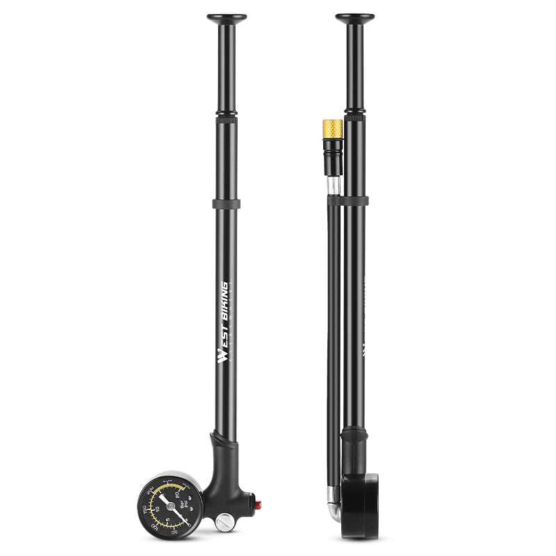 WEST BIKING YP0711163 High-Pressure Bike Tire Inflator 300PSI Front Fork Pump