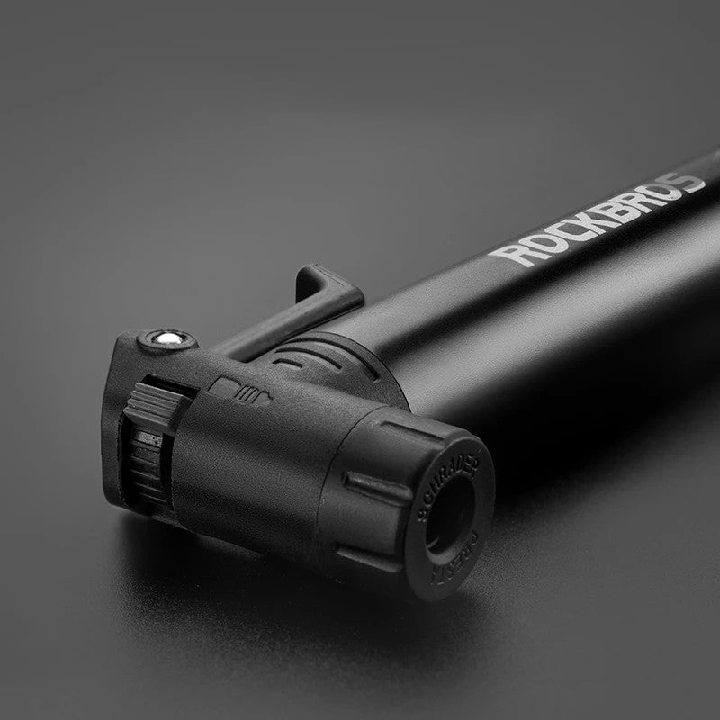 ROCKBROS TG-1616 Portable 120PSI Bicycle E-Bike Tire Air Pump Bike Basketball Metal Inflator with Ratchet Tools