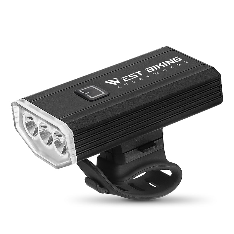 WEST BIKING YP0701414 Bike LED Light Waterproof Bicycle Front Tube Headlight Lamp
