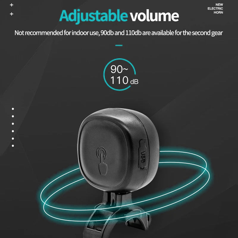 LEADBIKE LD69 Adjustable Volume Waterproof Bicycle Touch Electric Horn