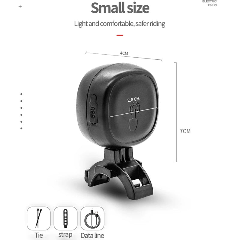 LEADBIKE LD69 Adjustable Volume Waterproof Bicycle Touch Electric Horn