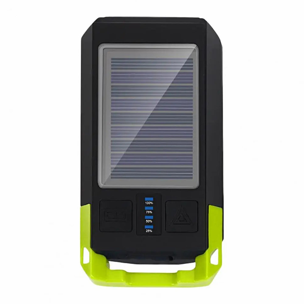 BG-1706 USB+Solar Rechargeable Bike Lights Waterproof 6 Light Modes Bicycle Dual Headlight with Horn Alarm