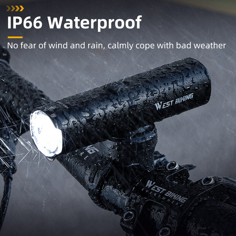 WEST BIKING M03-600 YP0701411 Rotating Bicycle Front Light Portable Bike Lamp
