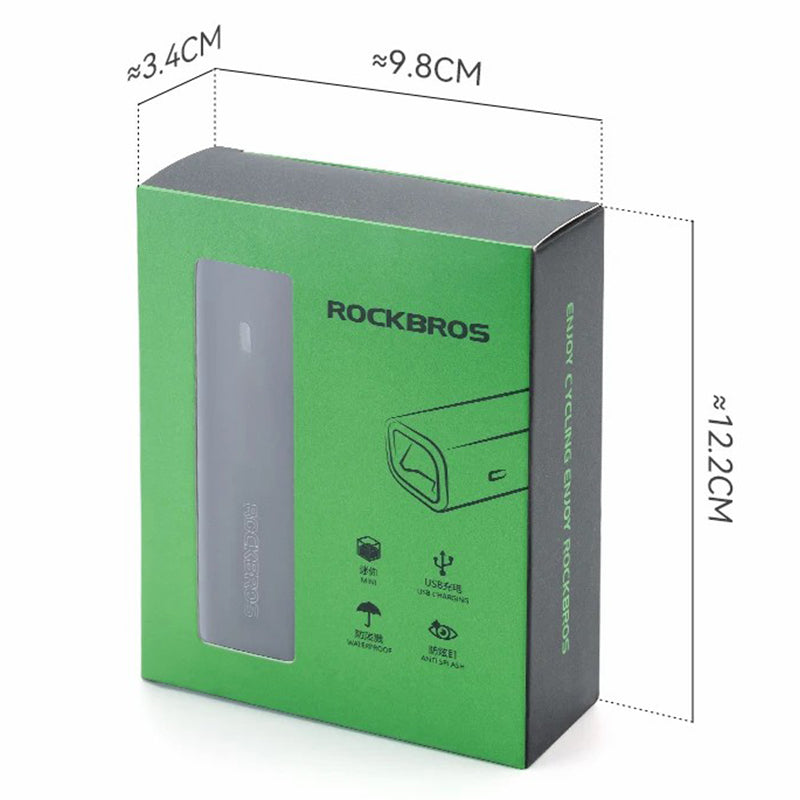 ROCKBROS RHL-800 Bicycle Front Headlight Strong Flashlight, Lifting Version (No Bracket)