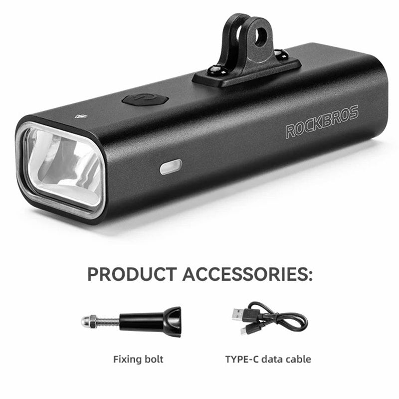 ROCKBROS RHL-800 Bicycle Front Headlight Strong Flashlight, Lifting Version (No Bracket)