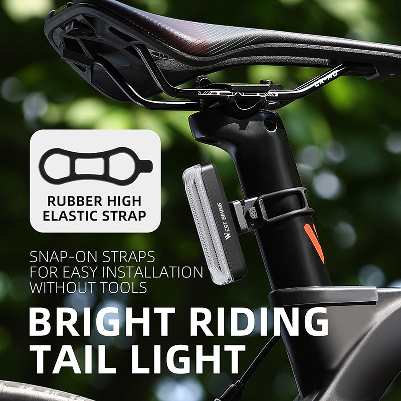 WEST BIKING YP0701359 Rechargeable Bike Tail Light 400mAh LED Bicycle Rear Light