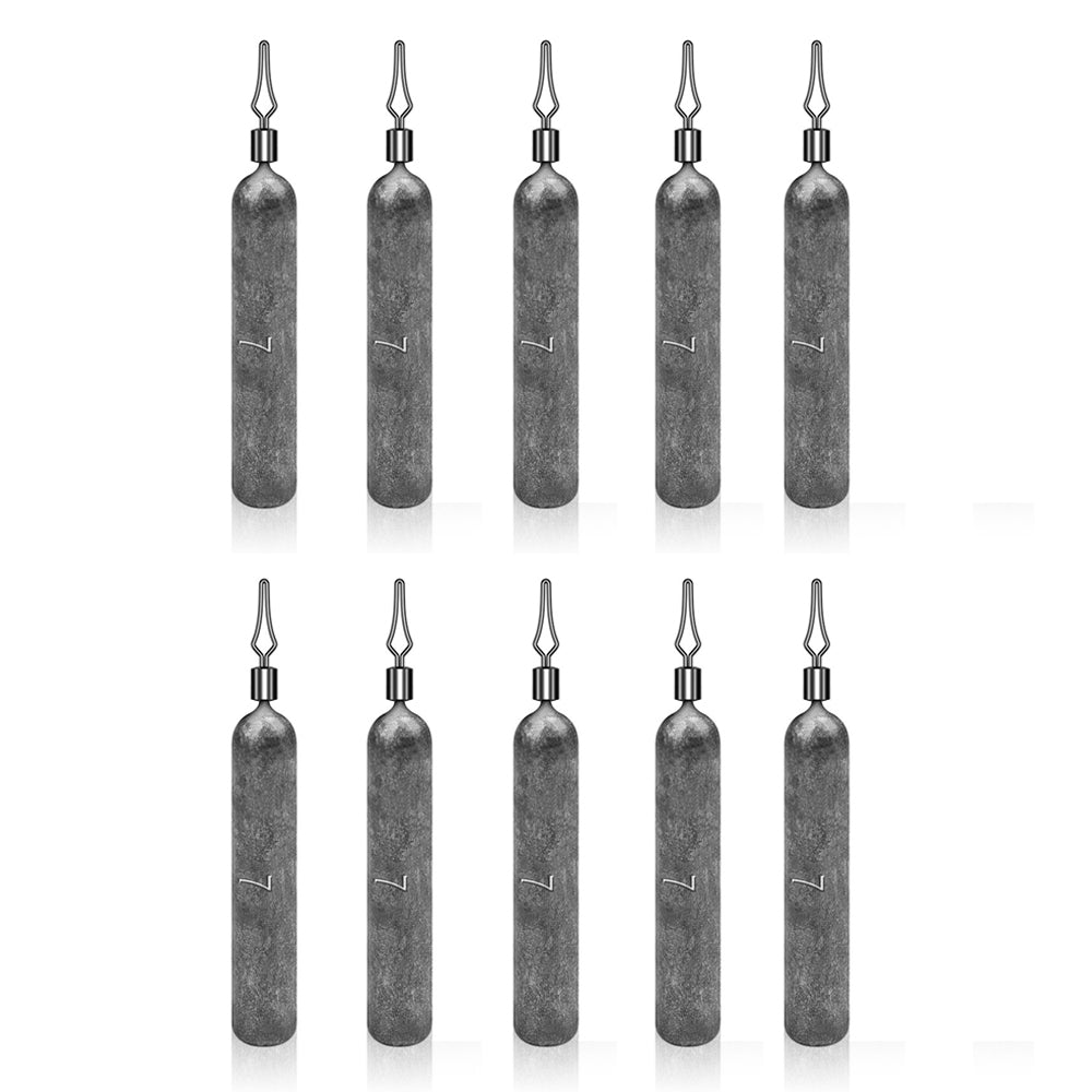 JIG035 10Pcs / Pack Reaction Tackle Lead Drop Shot Weights, Anti-Snag Fishing Sinkers