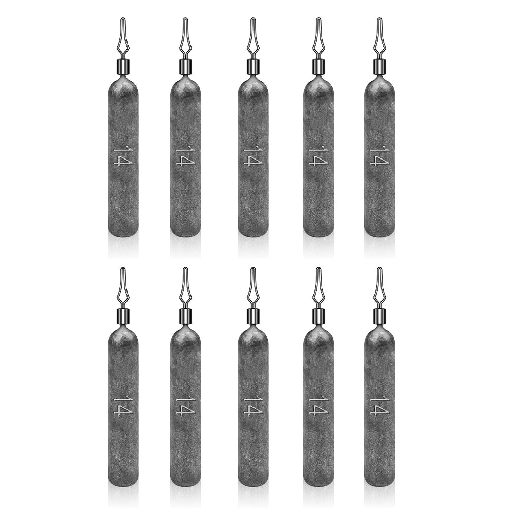 JIG035 10Pcs / Pack Reaction Tackle Lead Drop Shot Weights, Anti-Snag Fishing Sinkers