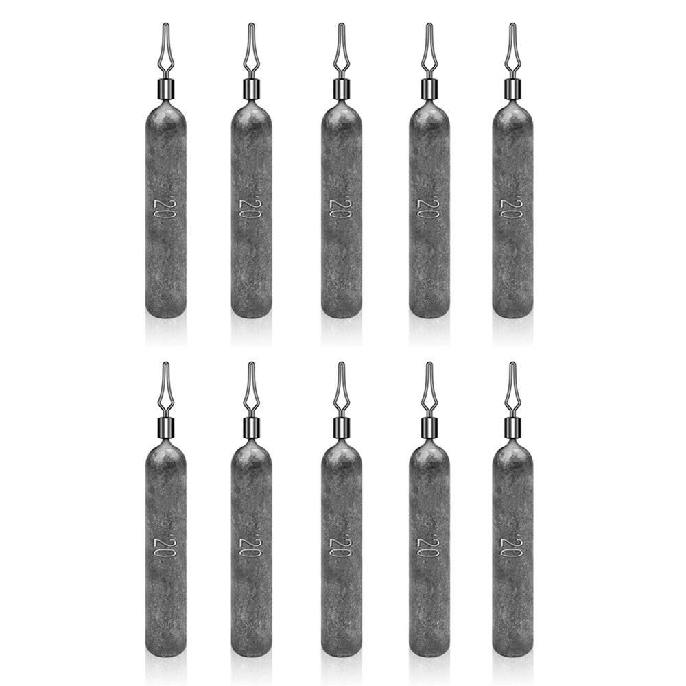 JIG035 10Pcs / Pack Reaction Tackle Lead Drop Shot Weights, Anti-Snag Fishing Sinkers