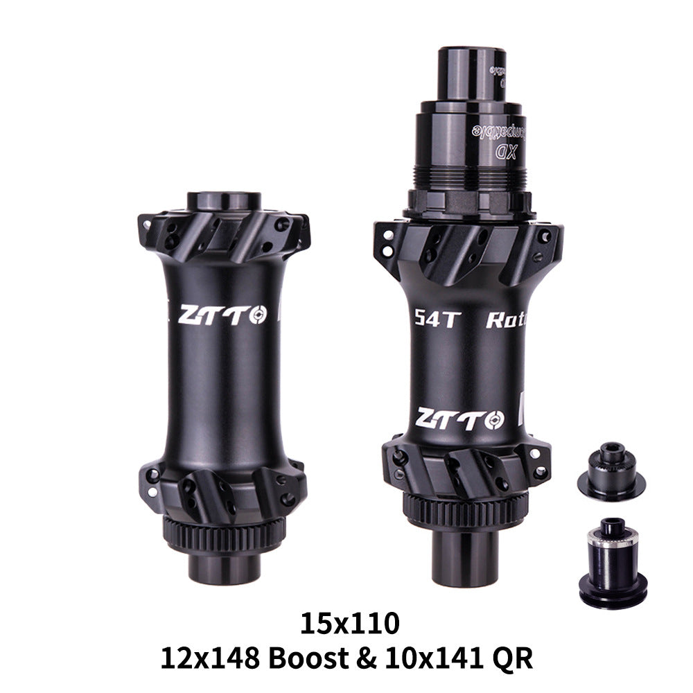 ZTTO M1 Aluminum Alloy 1 Pair MTB Bicycle Hub 28 Holes 54T Ratchet Freehub Hub