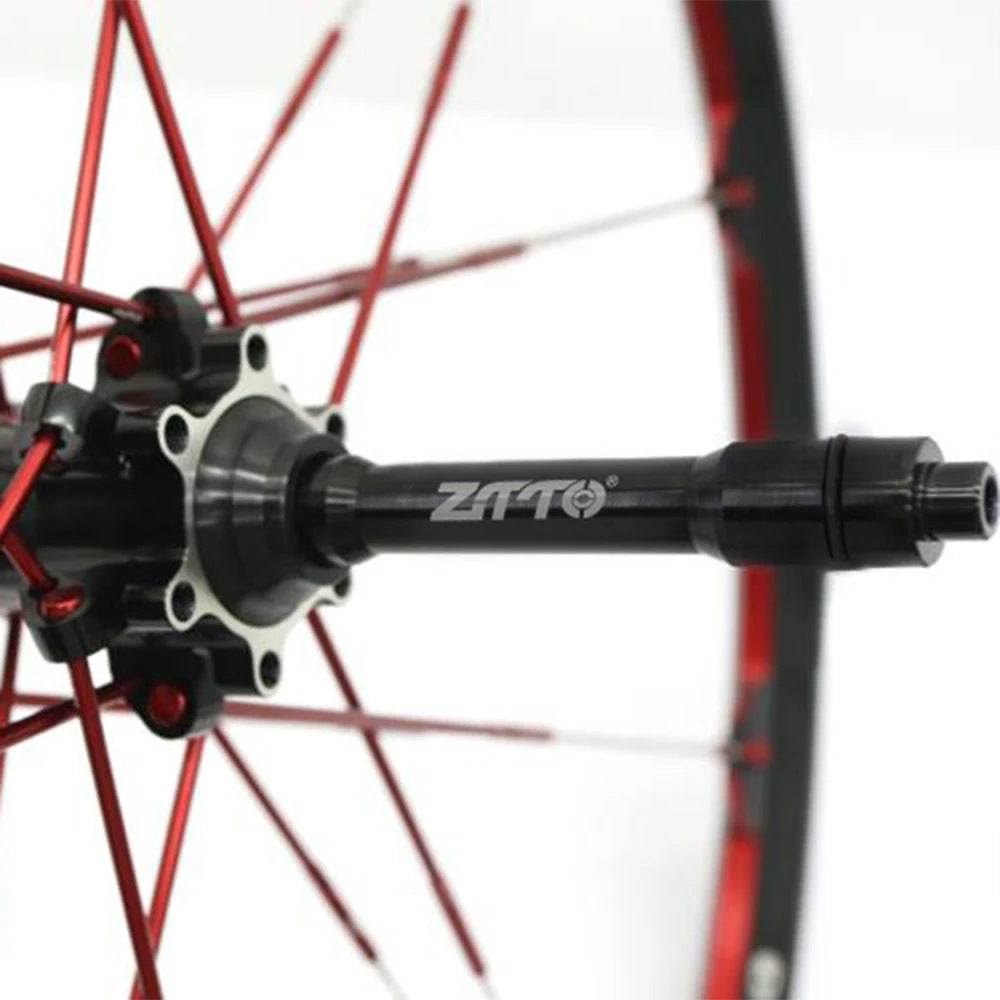 ZTTO Bicycle Wheel Fork Axle Aluminum Alloy Quick Release Thru Axle Skewer Adapter
