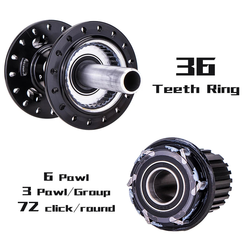 ZTTO P3boost 1 Pair Aluminum Alloy MTB Bicycle Front and Rear Wheel Hubs Bike Repair Parts