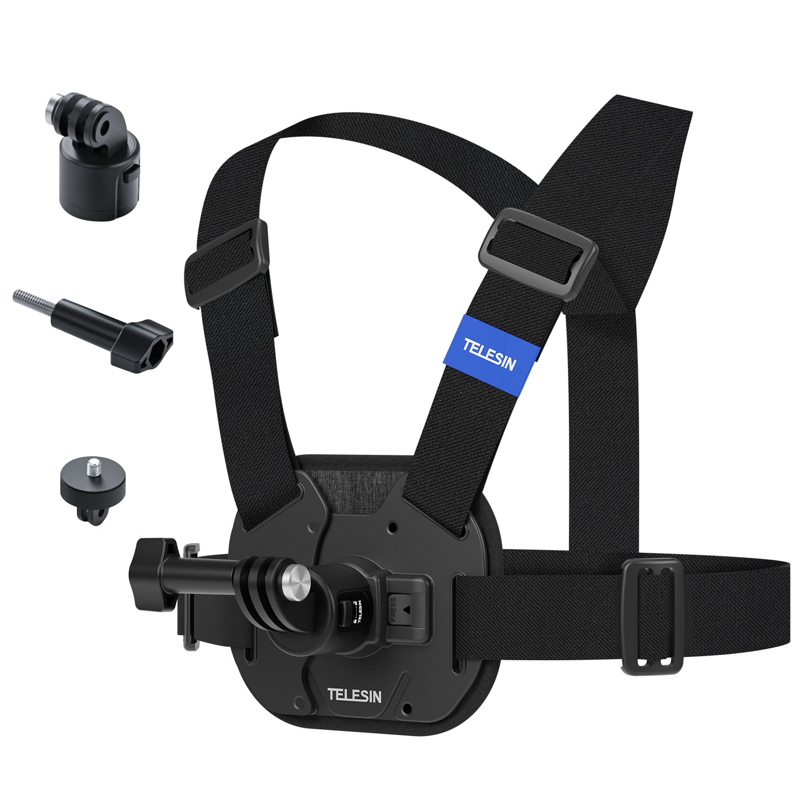 TELESIN S2-CGP-02 Chest Mount Harness for GoPro 12 Quick Release Chest Strap for Action Camera