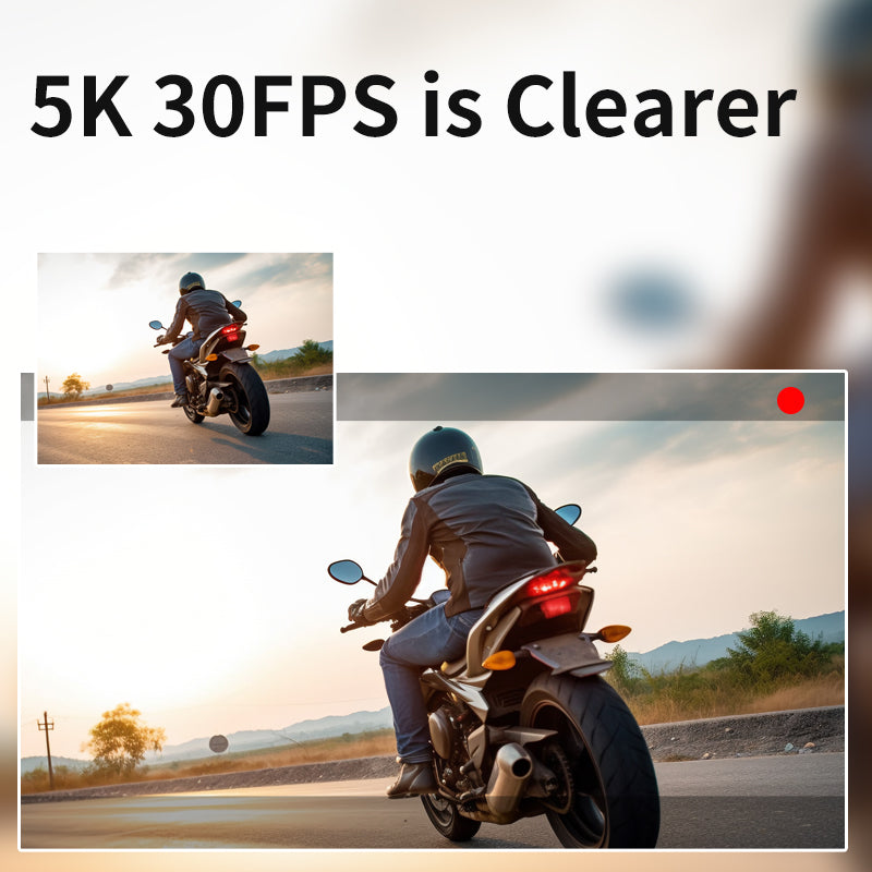 V5 5K WiFi EIS Anti-shake Action Camera 30m Waterproof Dual Screen Sports Camera