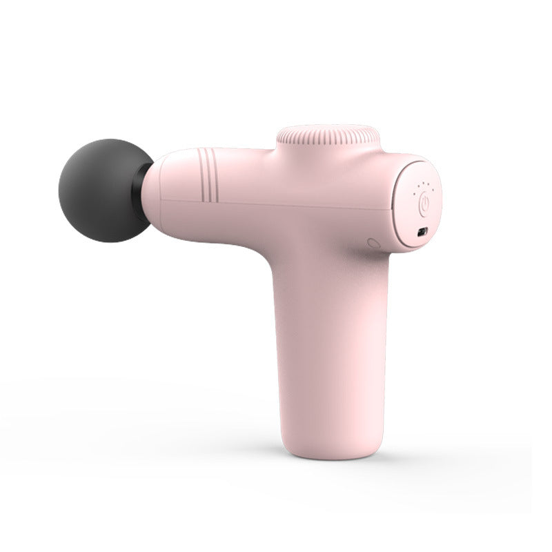 JM05S Pocket Fascia Massage Gun Ultra-Portable Mini Muscle Massager 5-Gear Adjustable Electric Back Massager - Pink